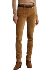 Women’s Genuine Suede Leather Pants – The Western Jacket