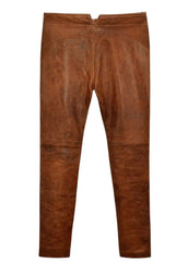 Men’s Brown Leather Pant - Genuine Leather Pants for Men